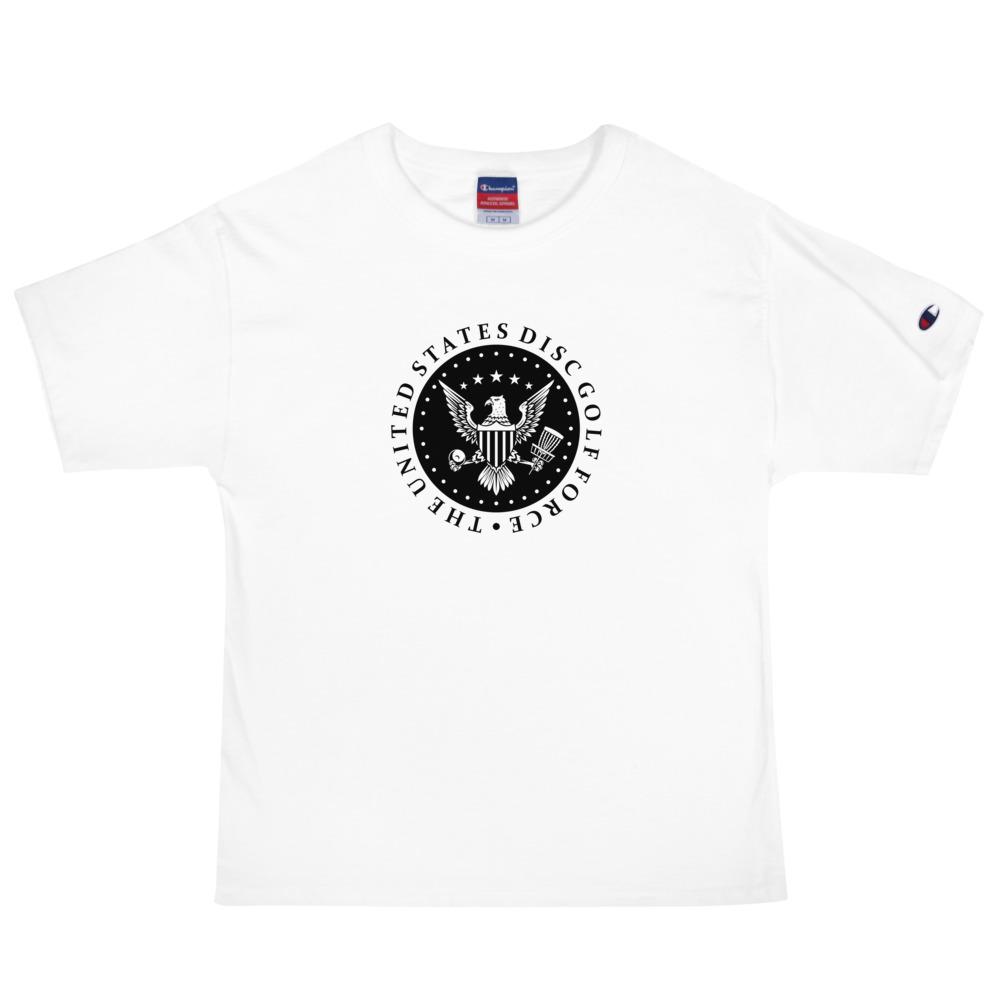 Men's United States Disc Golf Force Champion T-Shirt Circle Disc Golf